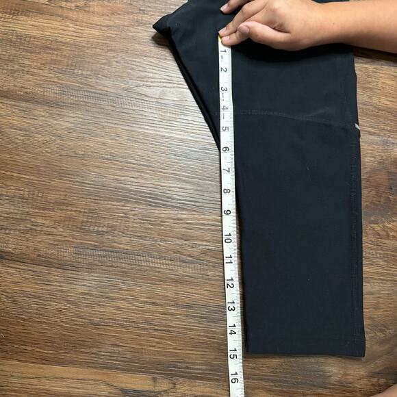 Nike Stay Warm Running Capri Dri-fit tights cropped Women's small Black - Picture 8 of 16